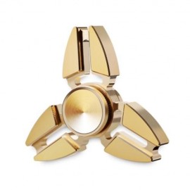 TRIANGLE COPPER GYRO STRESS RELIEVER PRESSURE REDUCING TOY FOR OFFICE WORKER (CITRUS)