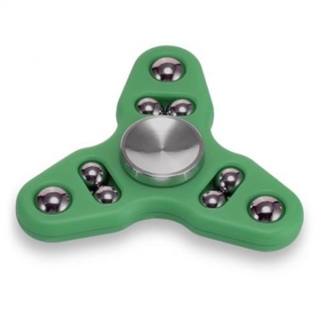 TRIANGLE GYRO STYLE STRESS RELIEVER PRESSURE REDUCING TOY FOR OFFICE WORKER (GREEN)