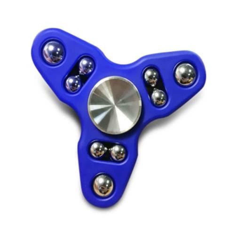 TRIANGLE GYRO STYLE STRESS RELIEVER PRESSURE REDUCING TOY FOR OFFICE WORKER (BLUE)