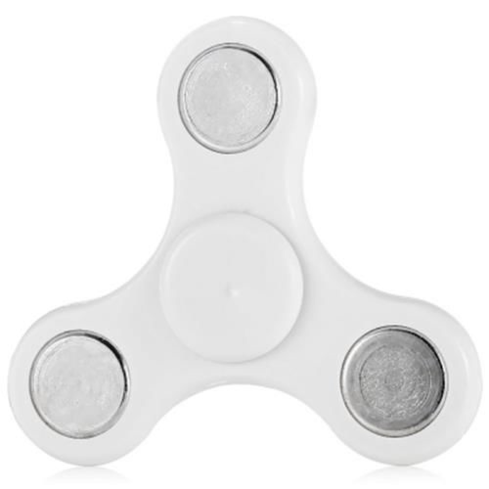 GYRO STRESS RELIEVER PRESSURE REDUCING TOY FOR OFFICE WORKER (WHITE)