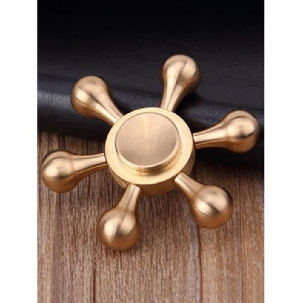 STRESS RELIEF TOY METAL RUDDER FIDGET SPINNER (COPPER COLOR)