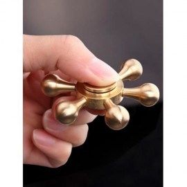 STRESS RELIEF TOY METAL RUDDER FIDGET SPINNER (COPPER COLOR)