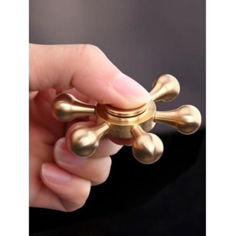 STRESS RELIEF TOY METAL RUDDER FIDGET SPINNER (COPPER COLOR)