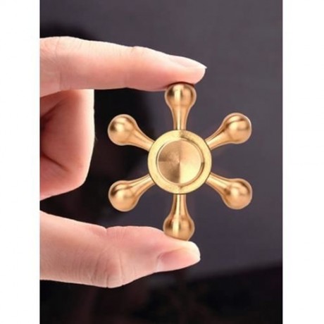 STRESS RELIEF TOY METAL RUDDER FIDGET SPINNER (COPPER COLOR)