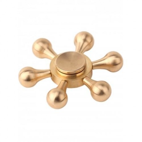 STRESS RELIEF TOY METAL RUDDER FIDGET SPINNER (COPPER COLOR)