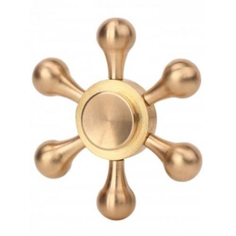 STRESS RELIEF TOY METAL RUDDER FIDGET SPINNER (COPPER COLOR)