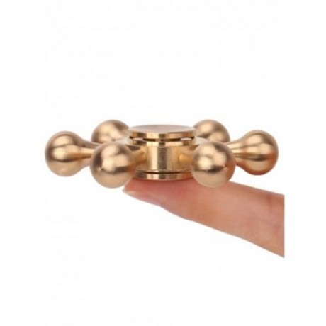 STRESS RELIEF TOY METAL RUDDER FIDGET SPINNER (COPPER COLOR)