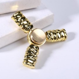 STRESS RELIEF TOY THREE-BLADE FIDGET HAND SPINNER (GOLDEN)