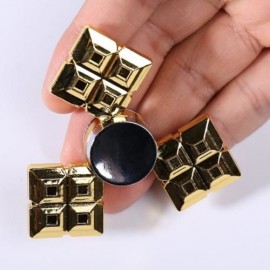 TRI GRID ALLOY FIDGET SPINNER FINGER PLAYTHING (GOLDEN)