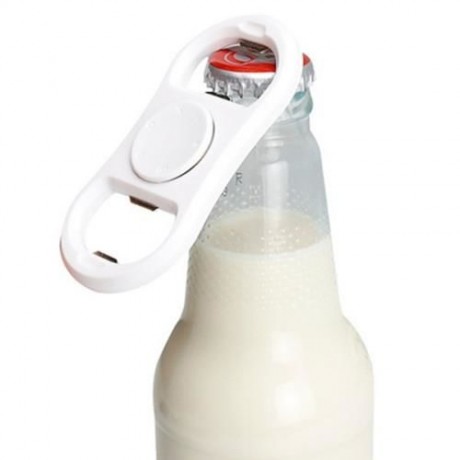 FIDDLE TOY FIDGET SPINNER WITH BOTTLE OPENER (WHITE)