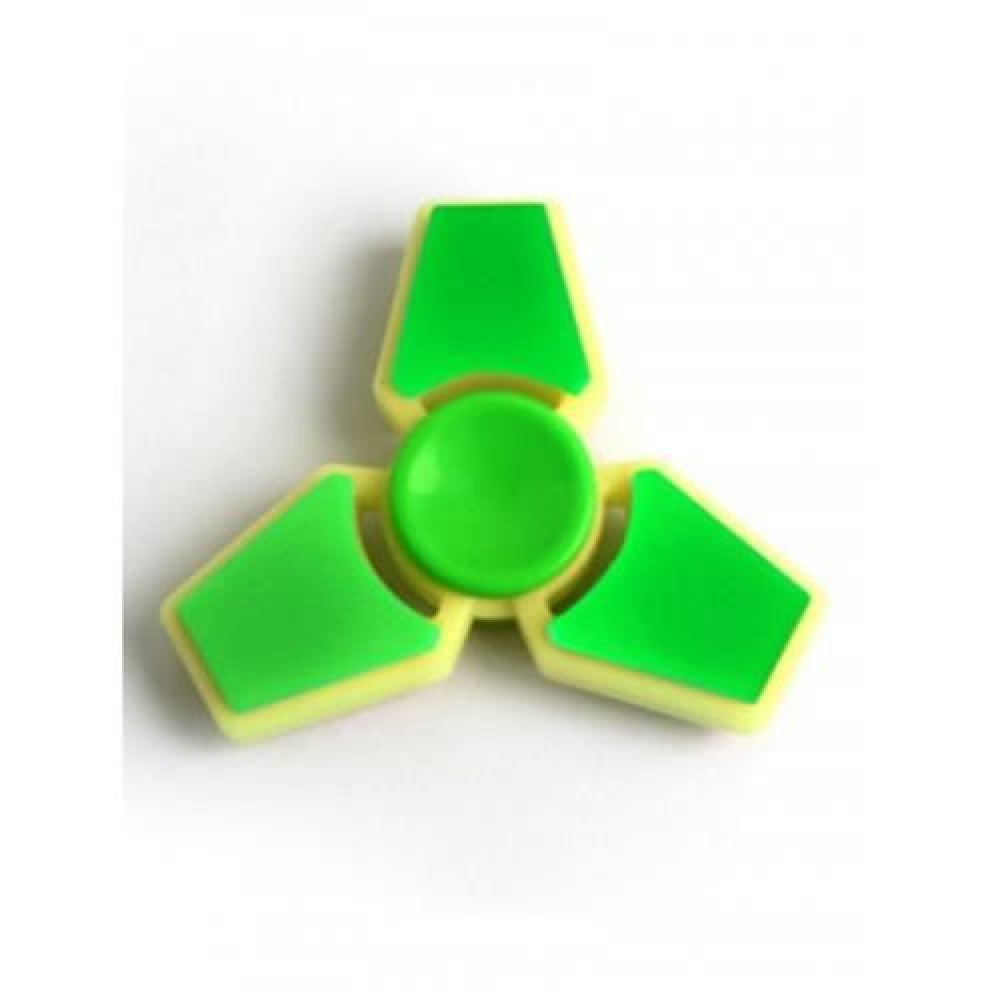 THREE LEAF FINGER GYRO STRESS RELIEF TOY FIDGET SPINNER (NEON GREEN)