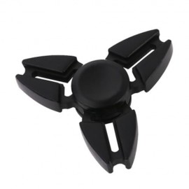 TRILATERAL ZINC ALLOY HAND SPINNING FINGER TOY (BLACK)