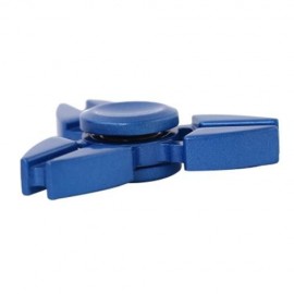 TRILATERAL ZINC ALLOY HAND SPINNING FINGER TOY (BLUE)