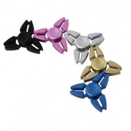 TRILATERAL ZINC ALLOY HAND SPINNING FINGER TOY (GOLDEN)