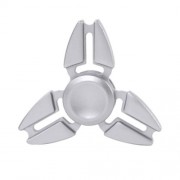 TRILATERAL ZINC ALLOY HAND SPINNING FINGER TOY (SILVER)