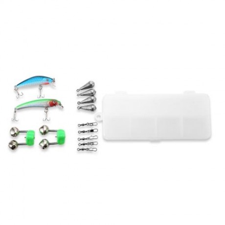 LEO OUTDOOR FISHING SPINNING ROD REEL TACKLE TOOL KIT (MULTI)