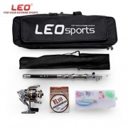 LEO OUTDOOR FISHING SPINNING REEL ROD KIT (MULTI)