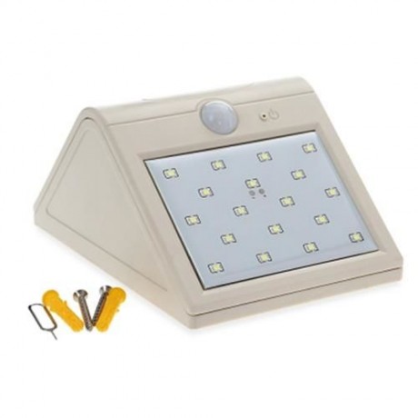 SOLAR ENERGY WATERPROOF HUMAN BODY INDUCTION WALL LAMP (WHITE)