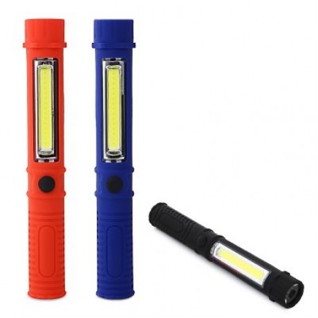 Outdoor Lighting Waterproof LED Working Flashlight (RED)