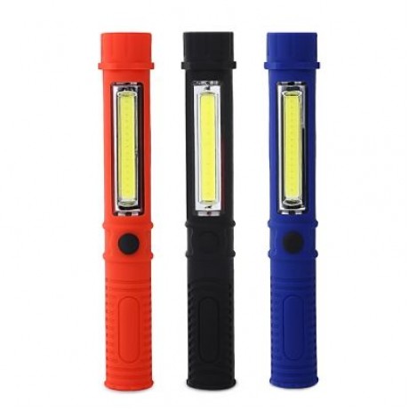 Outdoor Lighting Waterproof LED Working Flashlight (RED)