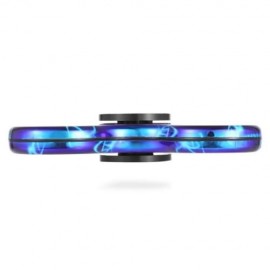 LIGHTNING PRINT FINGER GYRO STRESS RELIEF TOY FIDGET SPINNER (BLUE)