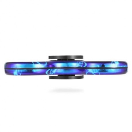 LIGHTNING PRINT FINGER GYRO STRESS RELIEF TOY FIDGET SPINNER (BLUE)