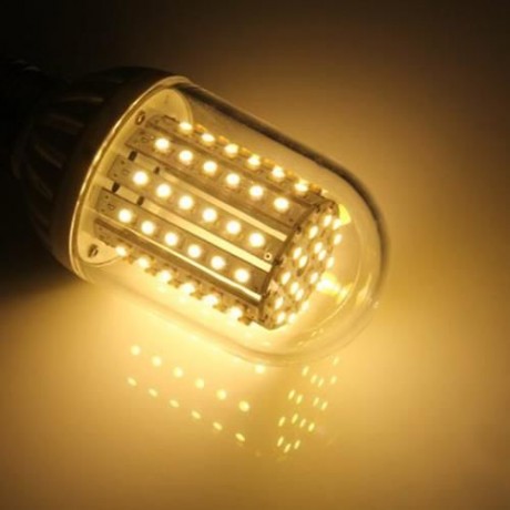 YOUOKLIGHT 520LM E27 5.5W SMD 3528 90 LEDS 6500K 8 -16V ENERGY SAVING CORN BULB (WARM WHIT