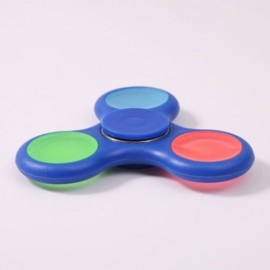 GLOW IN THE DARK TRI FIDGET TOY HAND SPINNER (BLUE)