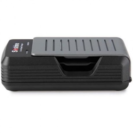 SOSHINE S2 LED INDICATOR LIGHT 2-SLOT 18650 17650 BATTERY CHARGER - 100 - 240V (BLACK)