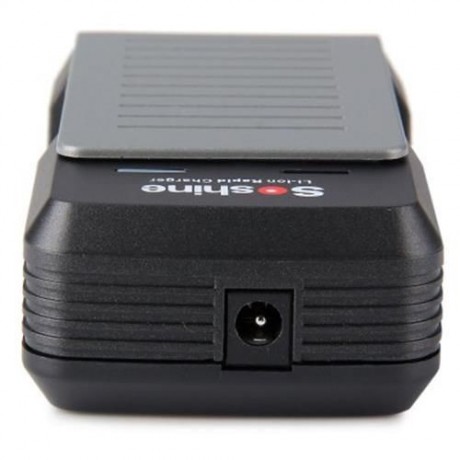 SOSHINE S2 LED INDICATOR LIGHT 2-SLOT 18650 17650 BATTERY CHARGER - 100 - 240V (BLACK)