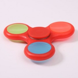 GLOW IN THE DARK TRI FIDGET TOY HAND SPINNER (RED)