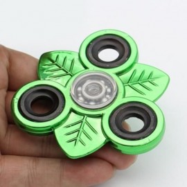 LEAVES EDC TOY FINGER GYRO STRESS RELIEF FIDGET SPINNER (BRILLIANT GREEN)