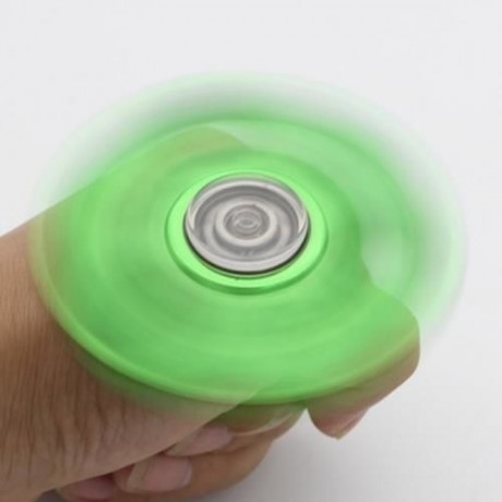 LEAVES EDC TOY FINGER GYRO STRESS RELIEF FIDGET SPINNER (BRILLIANT GREEN)