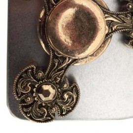 METAL FINGER GYRO FLOWER FIDGET SPINNER EDC TOY (BRONZE-COLORED)