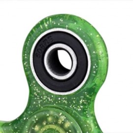 EDC FOCUS TOY FINGER GYRO STRESS RELIEF PLASTIC FIDGET SPINNER (GREEN)