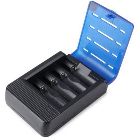 SOSHINE S1MAX - V3 LED INDICATOR LIGHT 4-SLOT 18650 17650 BATTERY CHARGER - 100 - 240V (BL