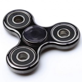 PLASTIC FINGER GYRO STRESS RELIEF TOY EDC FIDGET SPINNER (BLACK)