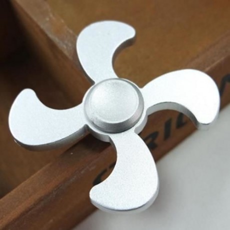 STRESS RELIEF TOY EDC METAL FIDGET SPINNER (SILVER)