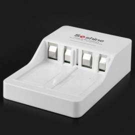 SOSHINE V1 9 VOLT 2-SLOT LI-ION NI-MH SMART BATTERY CHARGER - 250V (WHITE)