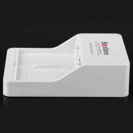 SOSHINE V1 9 VOLT 2-SLOT LI-ION NI-MH SMART BATTERY CHARGER - 250V (WHITE)