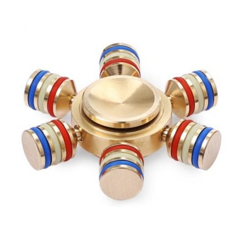 ALLOY FIDGET SPINNER FUNNY STRESS RELIEVER RELAXATION GIFT (GOLDEN)