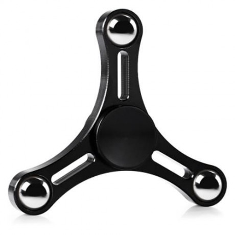 TRIANGLE ALUMINUM ALLOY ADHD FIDGET SPINNER WITH THREE BEADS STRESS RELIEVER ADULT FIDGETI