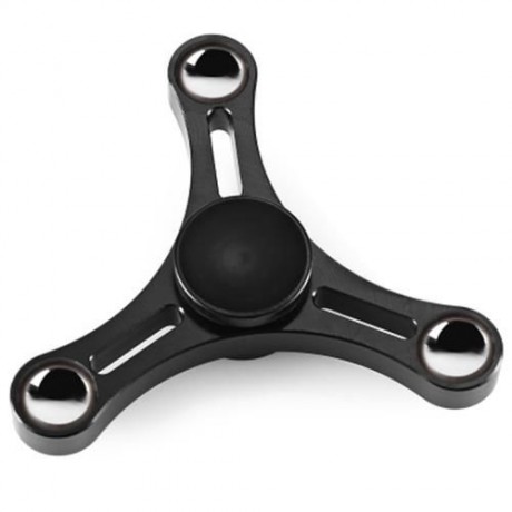 TRIANGLE ALUMINUM ALLOY ADHD FIDGET SPINNER WITH THREE BEADS STRESS RELIEVER ADULT FIDGETI