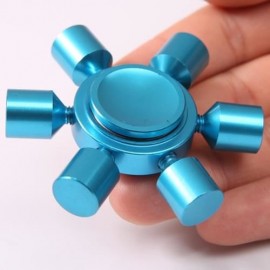 STRESS RELIEF TOY RUDDER FIDGET METAL SPINNER (BLUE)