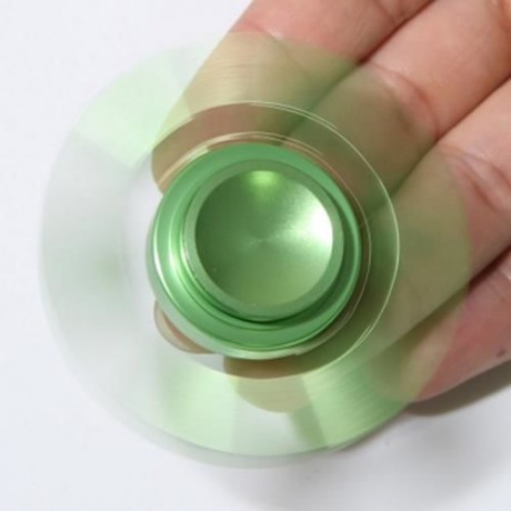 STRESS RELIEF TOY RUDDER FIDGET METAL SPINNER (GREEN)