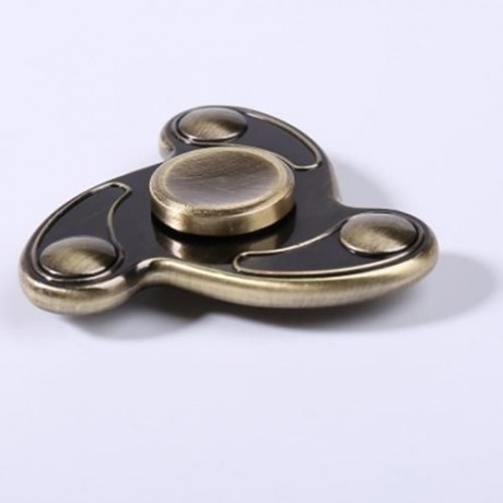 STRESS RELIEF FOCUS TOY FIDGET FINGER SPINNER (BRONZED)
