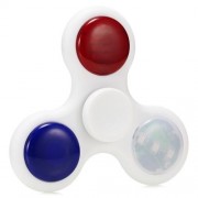 LED FIDGET SPINNER WITH MUSIC STRESS RELIEF TOY (WHITE)
