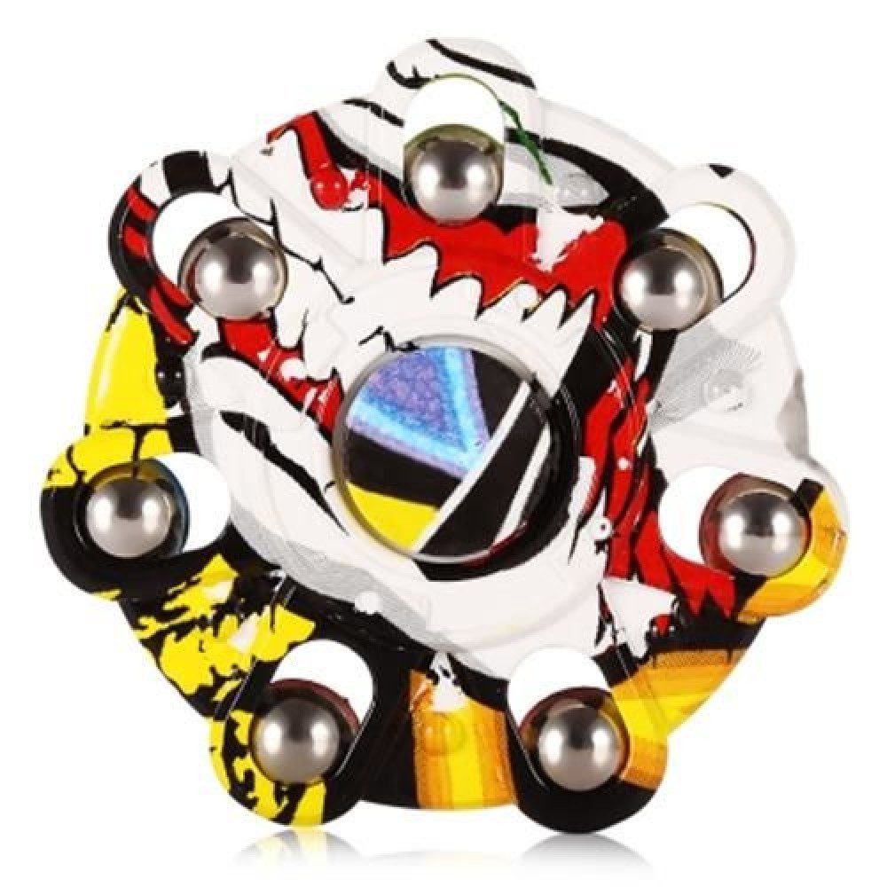 CREATIVE GRAFFITI ROUND FINGER SPINNER (COLORMIX)