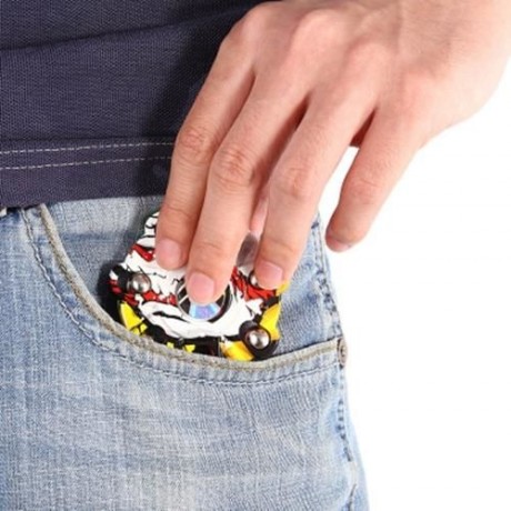 CREATIVE GRAFFITI ROUND FINGER SPINNER (COLORMIX)