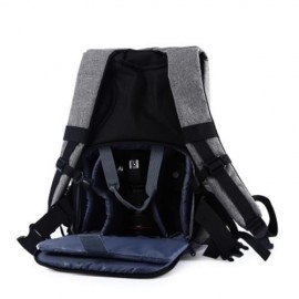 PROWELL DC21439 DSLR CAMERA FLAX PHOTOGRAPHY BAG BACKPACK (PURPLE)